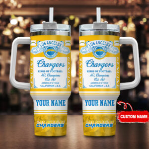 Los Angeles Chargers-NFL Kings of Football Personalized Tumbler 40Oz-SP02012418ID06DS02