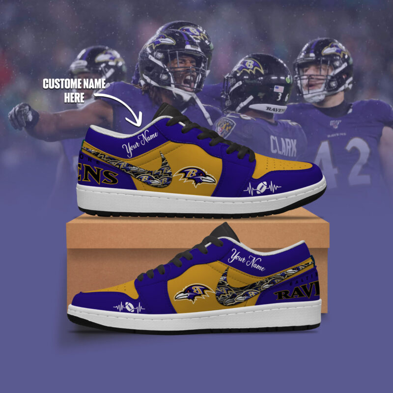 Baltimore Ravens – Nike Jordan 1 Low