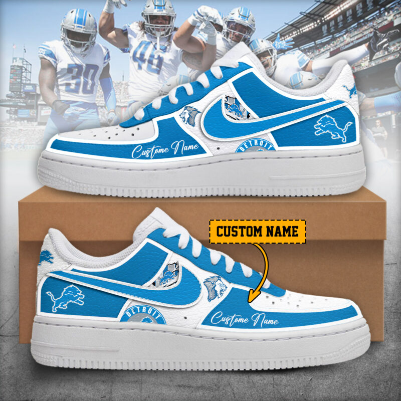 Detroit Lions – Nike Air Force 1 shoes