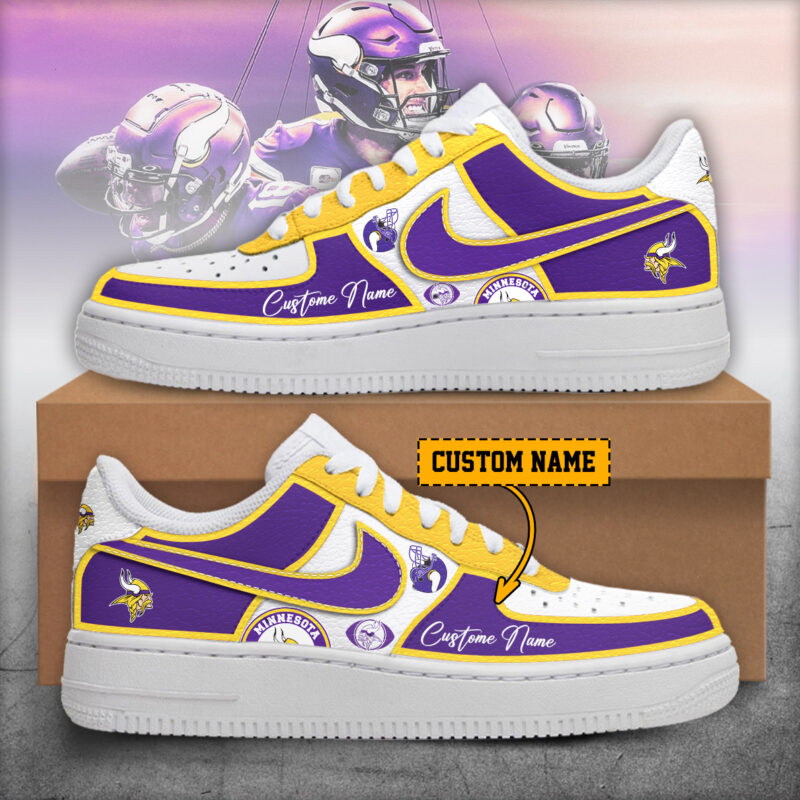 Minnesota Vikings – Nike Air Force 1 shoes