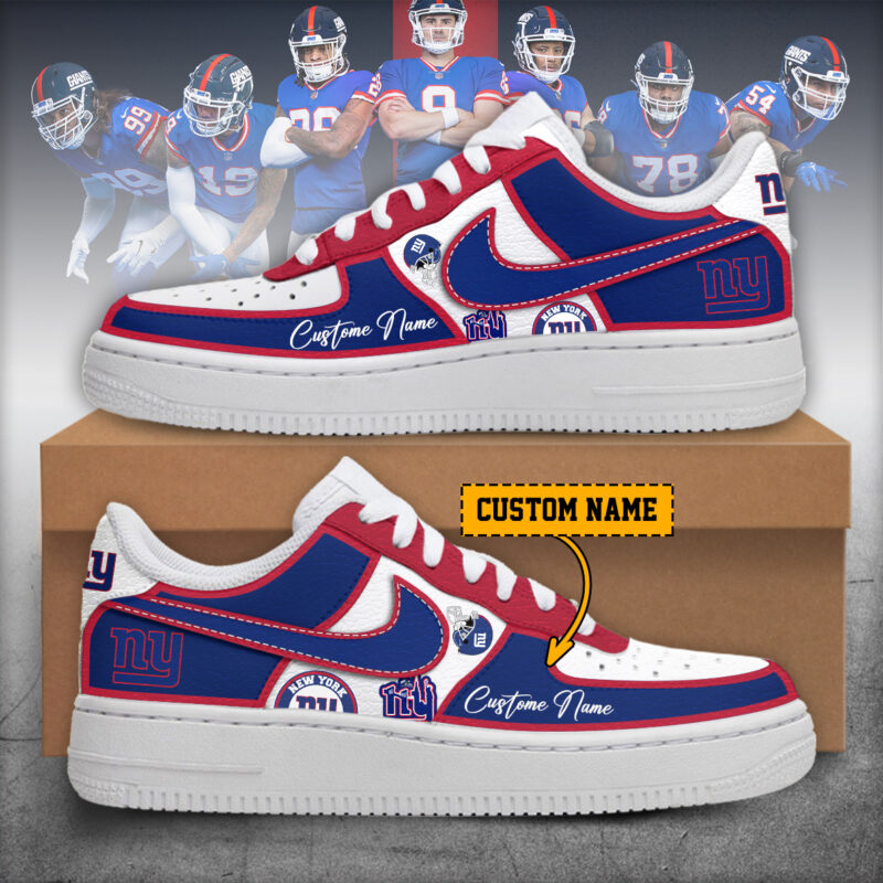 New York Giants – Nike Air Force 1 shoes