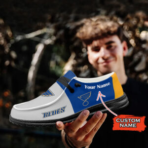 St Louis Blues NHL HD Shoes Custom Name Perfect Gift