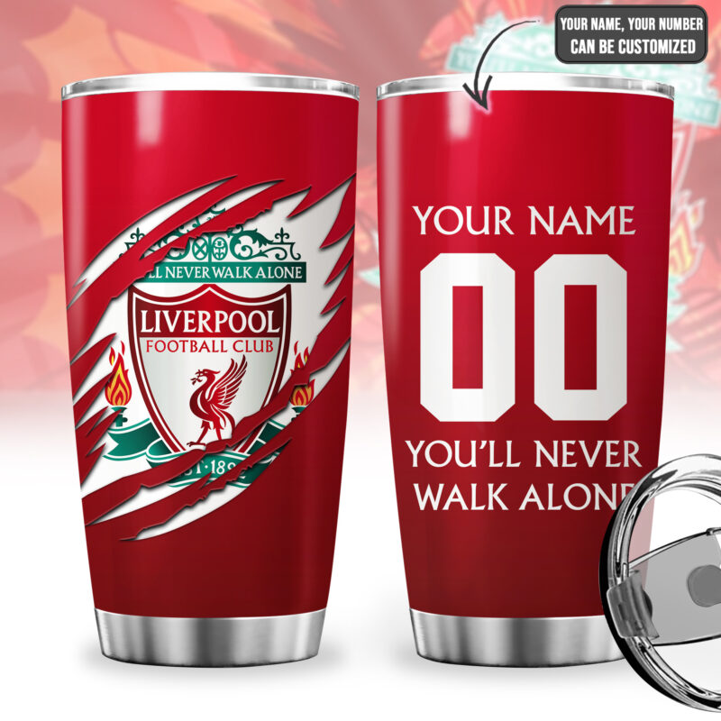 Personalized Liverpool V2 Stainless Tumbler 20oz 30oz Cup