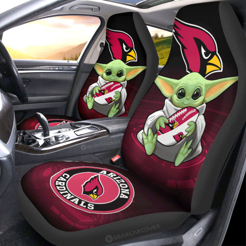 Arizona Cardinals Car Seat Covers Baby Yoda Car Accessories For Fan