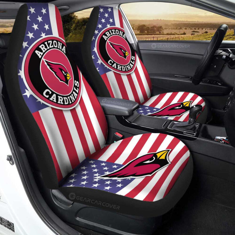 Arizona Cardinals Car Seat Covers Custom Car Decor Accessories