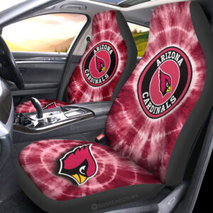 Arizona Cardinals Car Seat Covers Custom Tie Dye Car Accessories