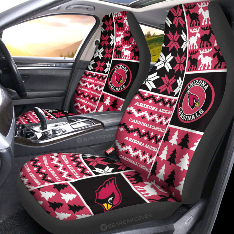 Arizona Cardinals Car Seat Covers Custom Ugly Style Car Accessories