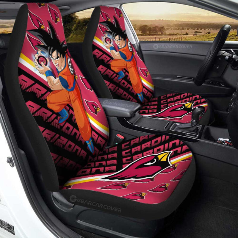 Arizona Cardinals Car Seat Covers Goku Car Accessories For Fans