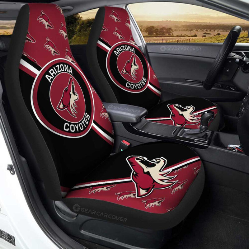 Arizona Coyotes Car Seat Covers Custom Car Accessories For Fans