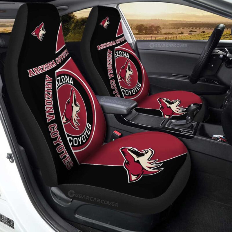 Arizona Coyotes Car Seat Covers Custom Car Decorations For Fans