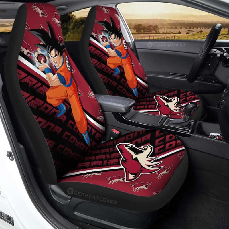 Arizona Coyotes Car Seat Covers Goku Car Decorations For Fans