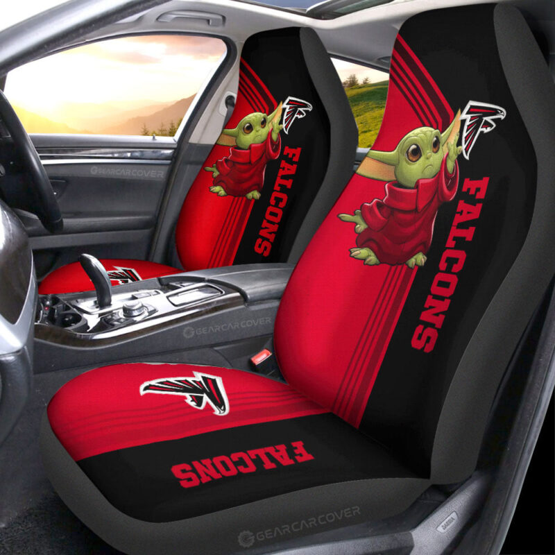 Atlanta Falcons Car Seat Covers Baby Yoda Car Accessories