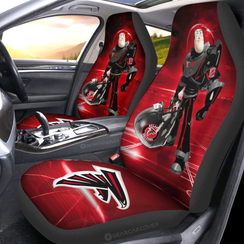 Atlanta Falcons Car Seat Covers Buzz Lightyear Car Accessories For Fan