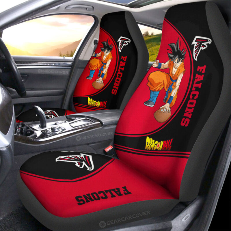 Atlanta Falcons Car Seat Covers Goku Car Accessories For Fans