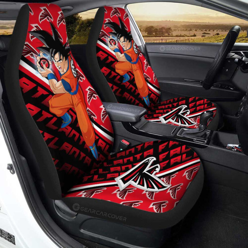 Atlanta Falcons Car Seat Covers Goku Car Accessories For Fans