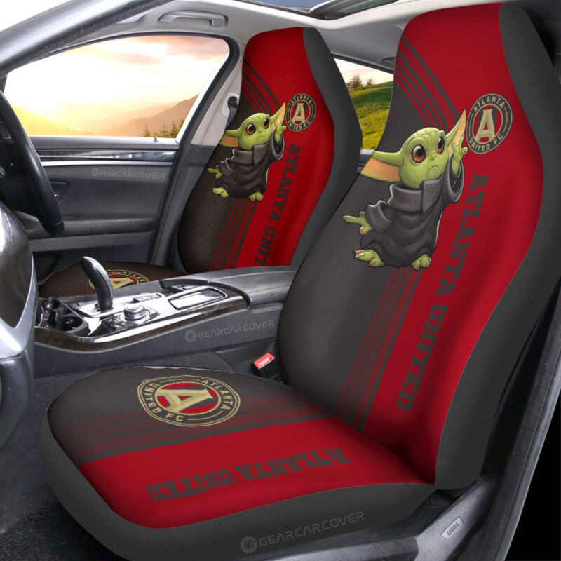 Atlanta United FC Car Seat Covers Baby Yoda Car Accessories