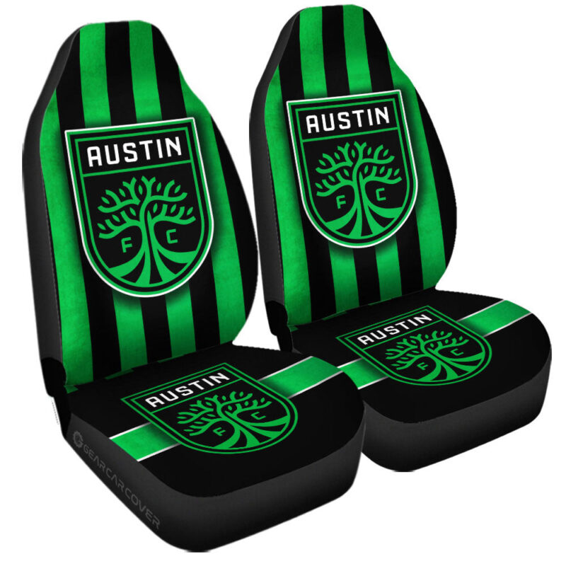 Austin FC Car Seat Covers Custom Car Accessories For Fans