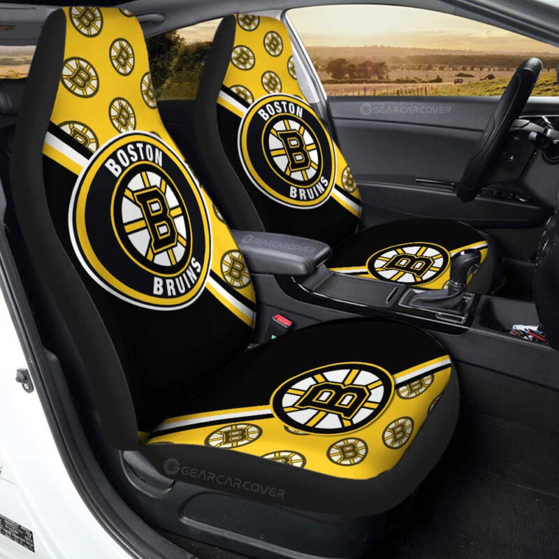 Boston Bruins Car Seat Covers Custom Car Accessories For Fans