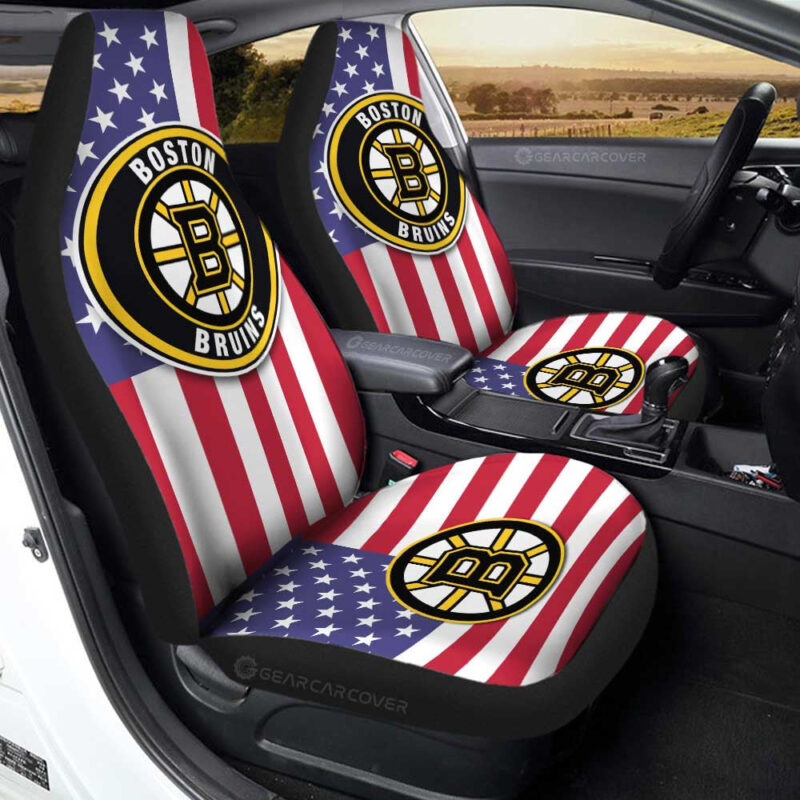 Boston Bruins Car Seat Covers Custom Car Decor Accessories