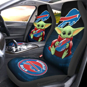 Buffalo Bills Car Seat Covers Baby Yoda Car Accessories For Fan