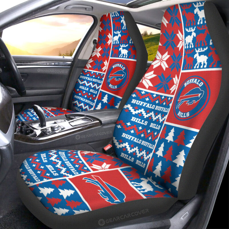 Buffalo Bills Car Seat Covers Custom Ugly Style Car Accessories