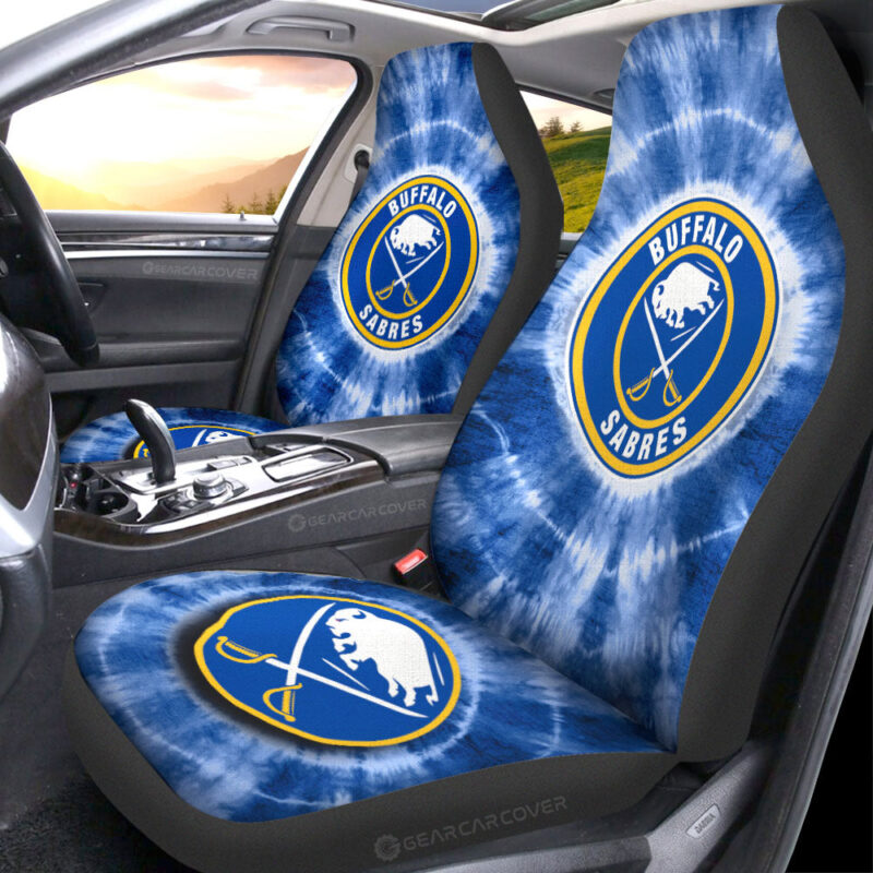 Buffalo Sabres Car Seat Covers Custom Tie Dye Car Accessories