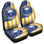 Buffalo Sabres Car Seat Covers Custom US Flag Style