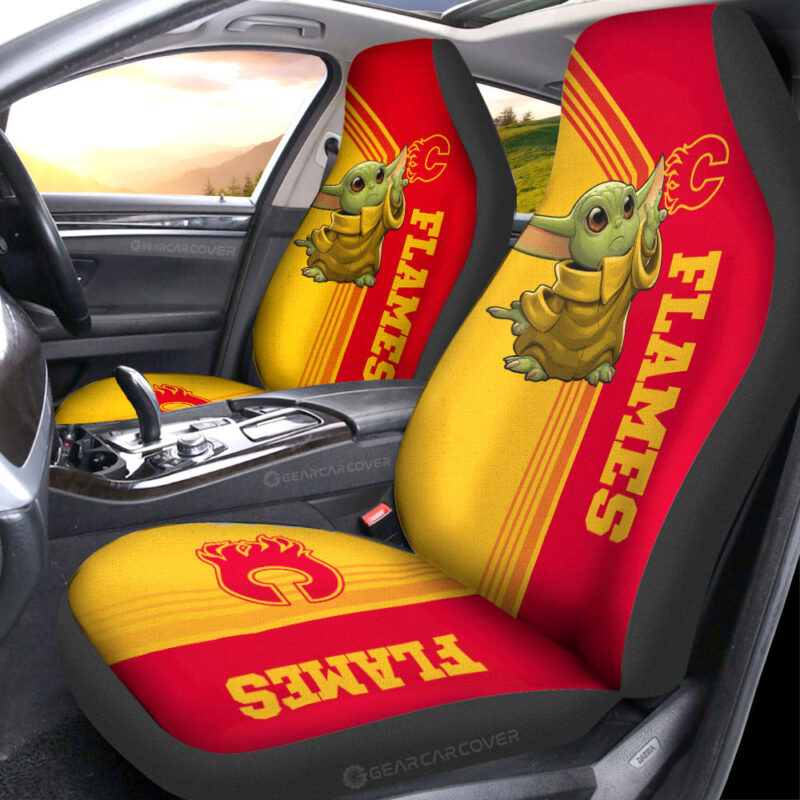 Calgary Flames Car Seat Covers Baby Yoda Car Accessories