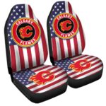 Calgary Flames Car Seat Covers Custom Car Decor Accessories