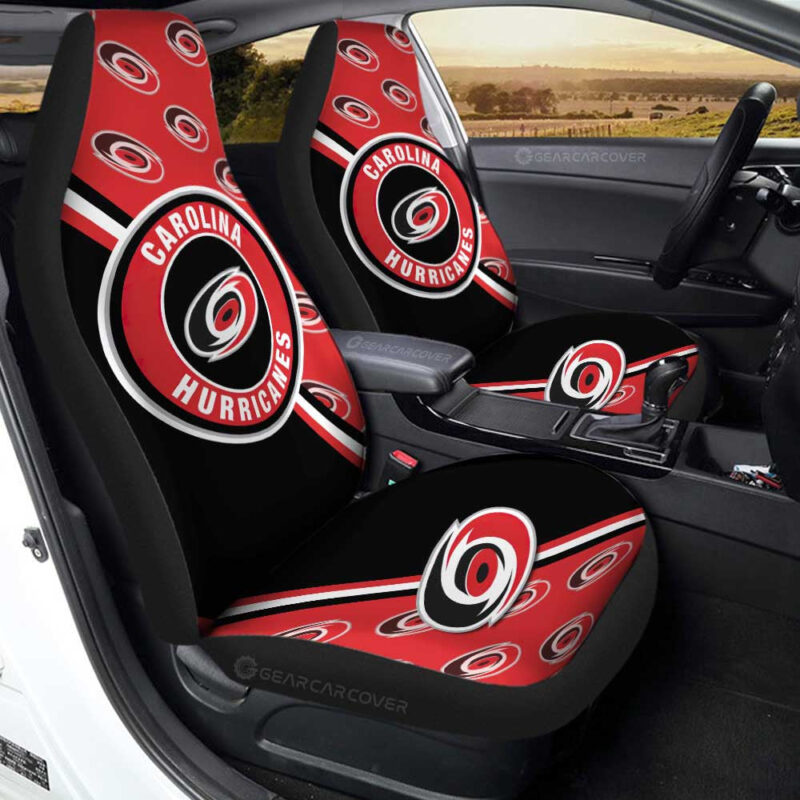 Carolina Hurricanes Car Seat Covers Custom Car Accessories For Fans