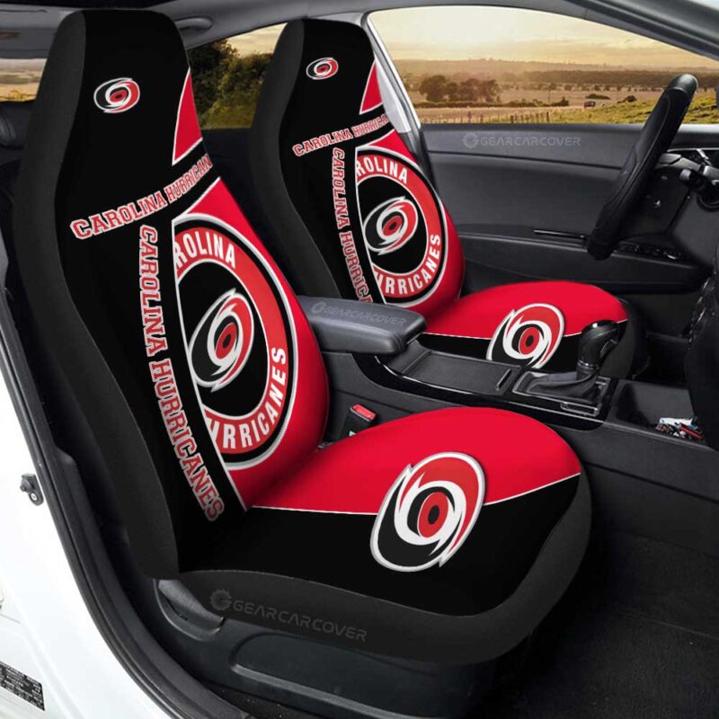 Carolina Hurricanes Car Seat Covers Custom Car Accessories For Fans