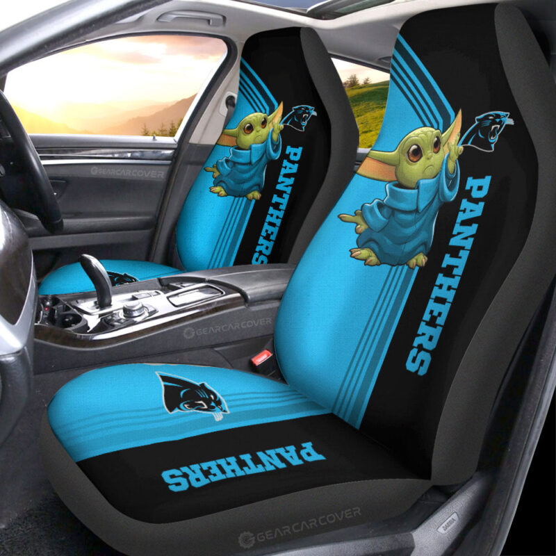 Carolina Panthers Car Seat Covers Baby Yoda Car Accessories