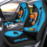 Carolina Panthers Car Seat Covers Goku Car Accessories For Fans