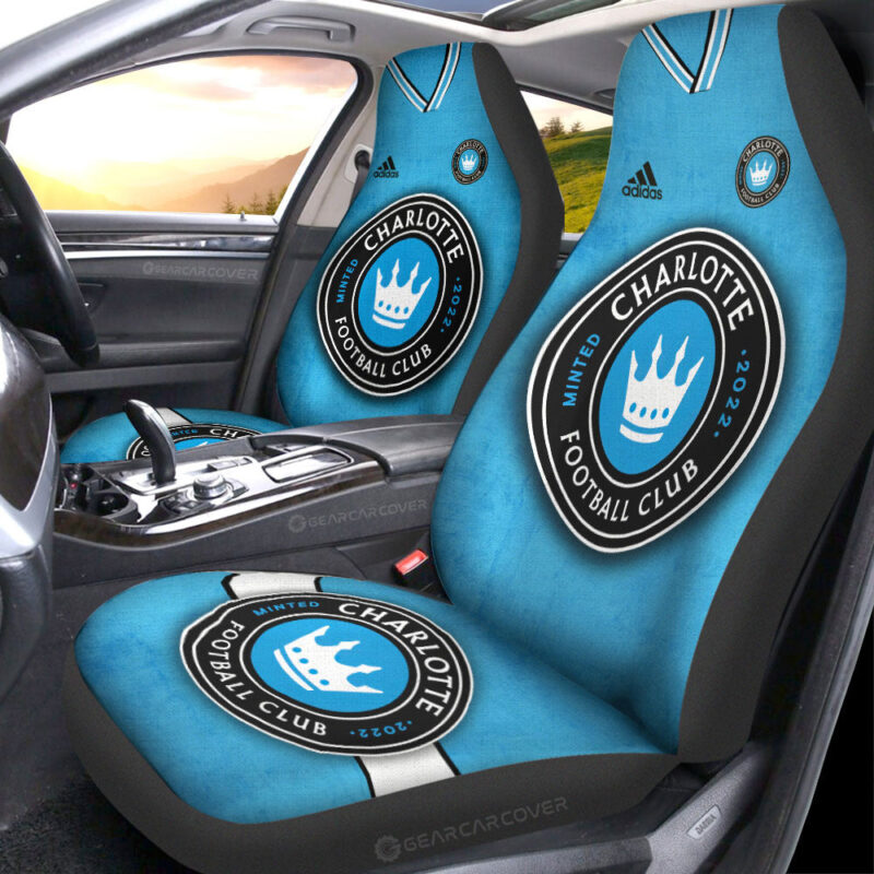 Charlotte FC Car Seat Covers Custom Car Accessories For Fans