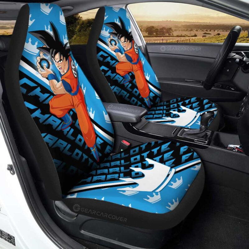 Charlotte FC Car Seat Covers Goku Car Accessories For Fans