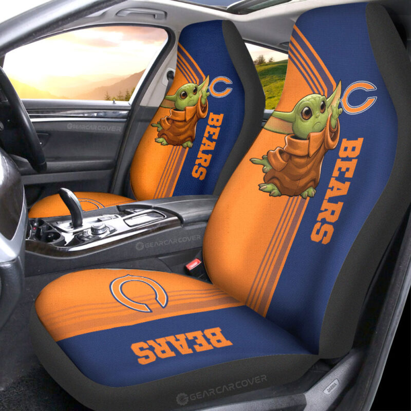 Chicago Bears Car Seat Covers Baby Yoda Car Accessories