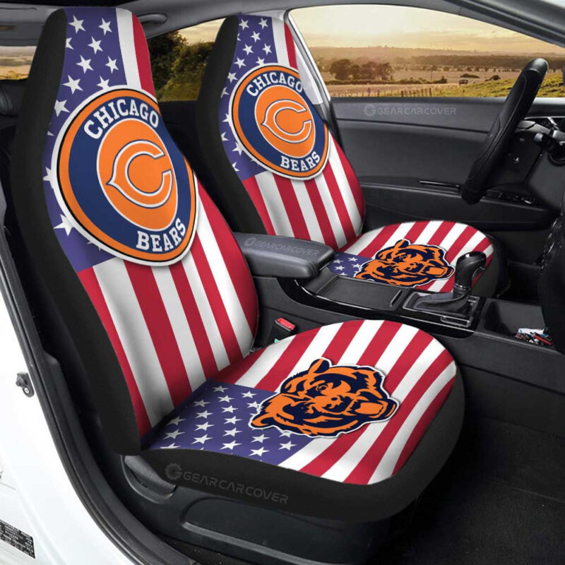 Chicago Bears Car Seat Covers Custom Car Decor Accessories