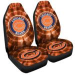 Chicago Bears Car Seat Covers Custom Tie Dye Car Accessories