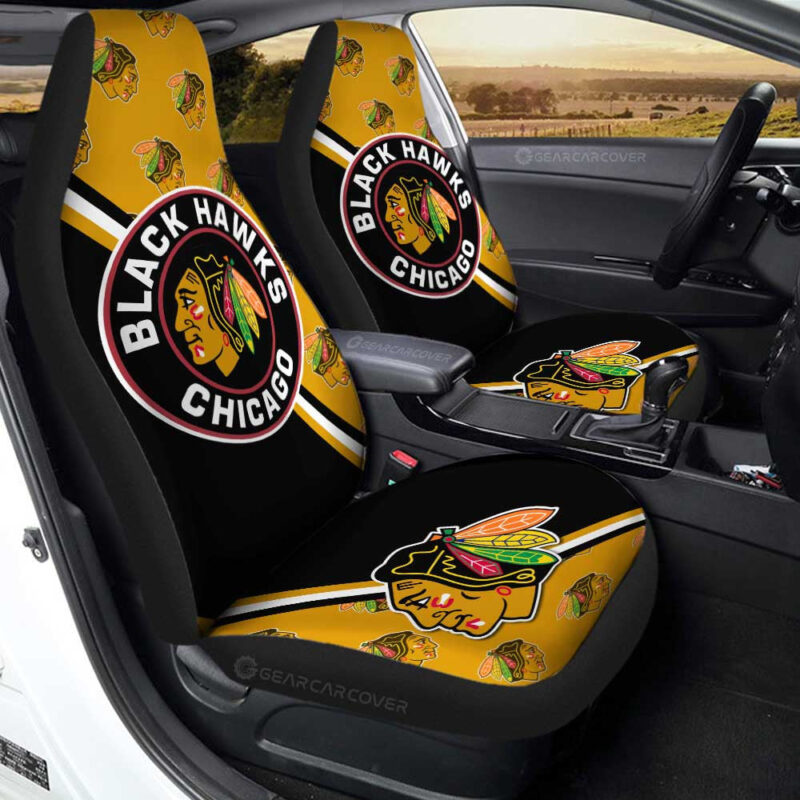 Chicago Blackhawks Car Seat Covers Custom Car Accessories For Fans