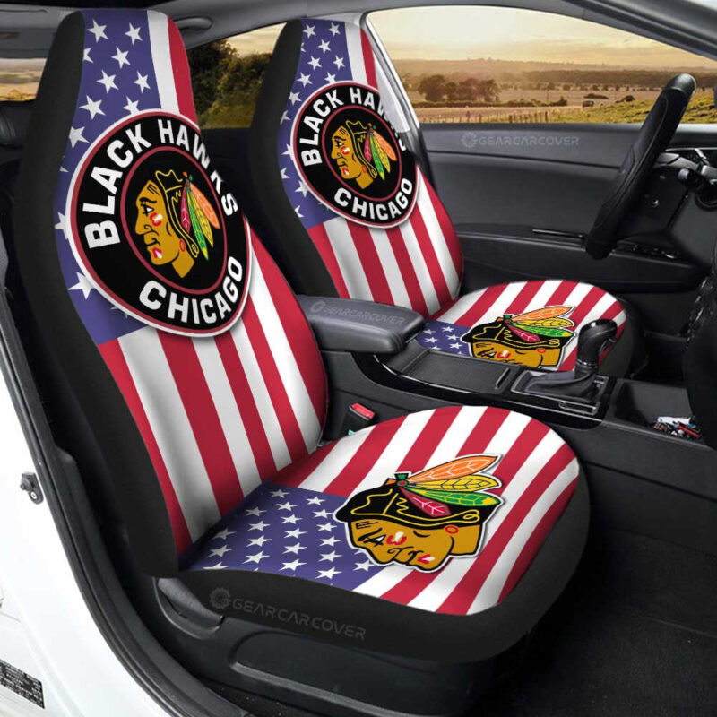 Chicago Blackhawks Car Seat Covers Custom Car Decor Accessories