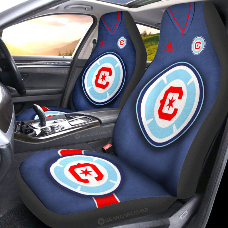 Chicago Fire FC Car Seat Covers Custom Car Accessories For Fans