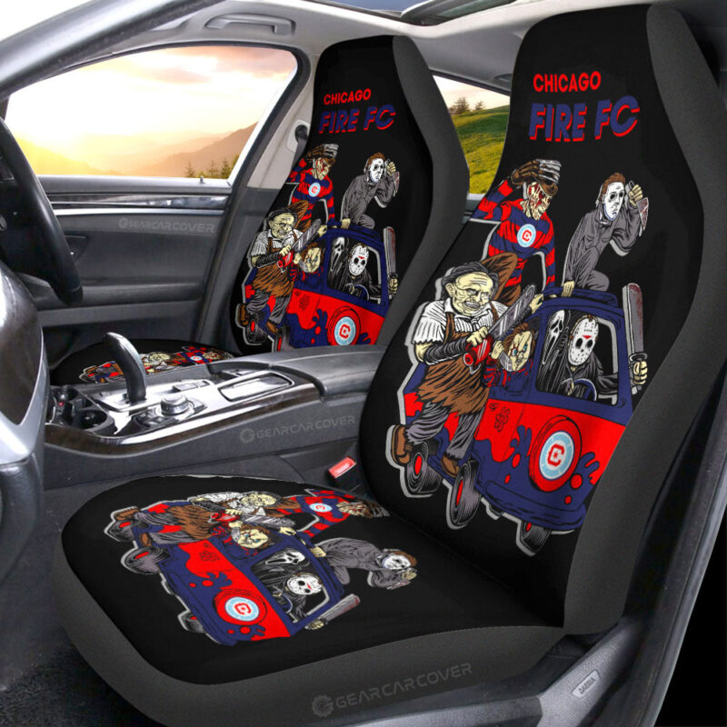 Chicago Fire FC Car Seat Covers Custom Car Accessories