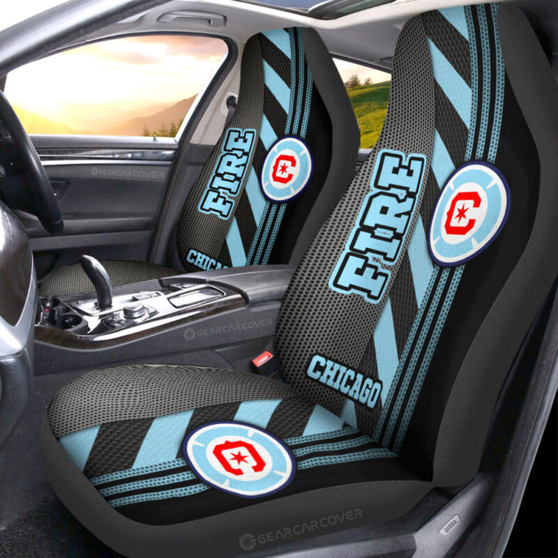 Chicago Fire FC Car Seat Covers Custom Car Accessories