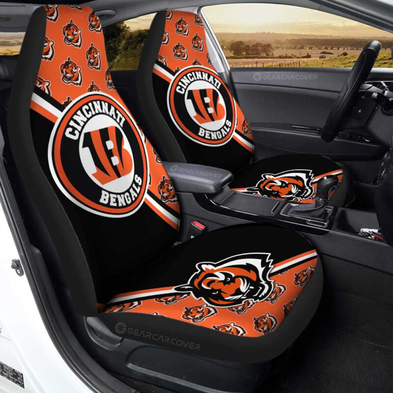 Cincinnati Bengals Car Seat Covers Custom Car Accessories For Fans