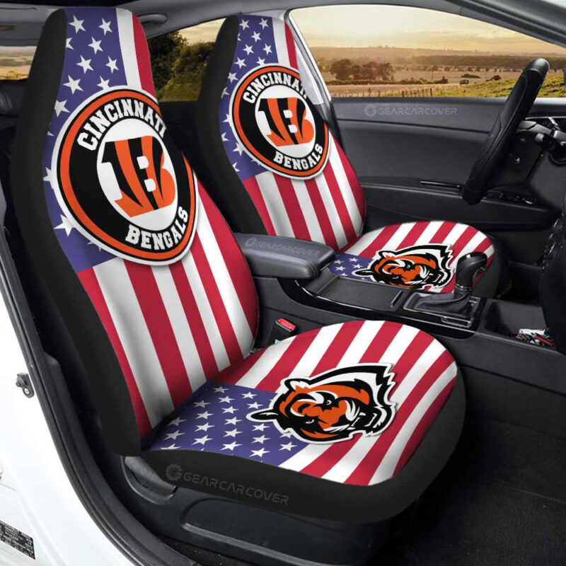 Cincinnati Bengals Car Seat Covers Custom Car Decor Accessories