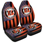 Cincinnati Bengals Car Seat Covers Custom US Flag Style