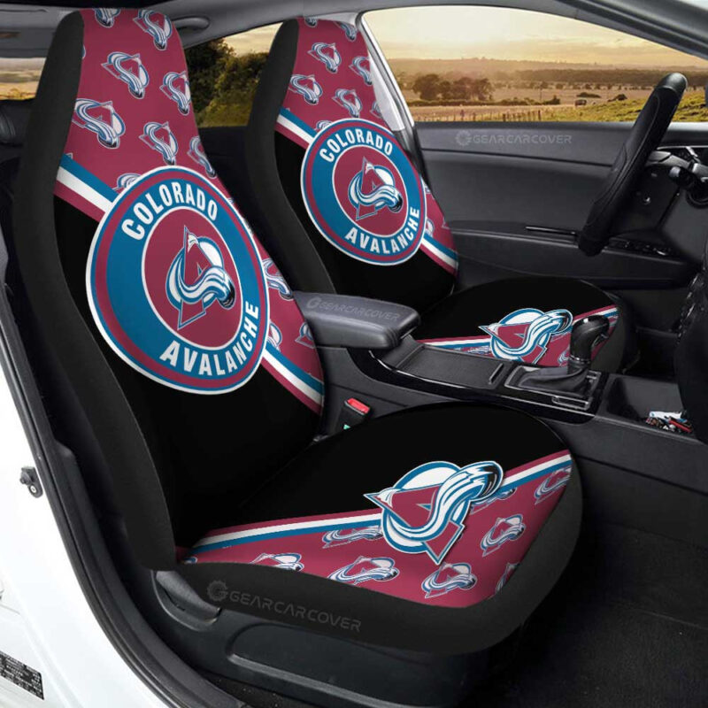 Colorado Avalanche Car Seat Covers Custom Car Accessories For Fans