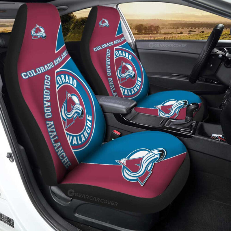 Colorado Avalanche Car Seat Covers Custom Car Accessories For Fans