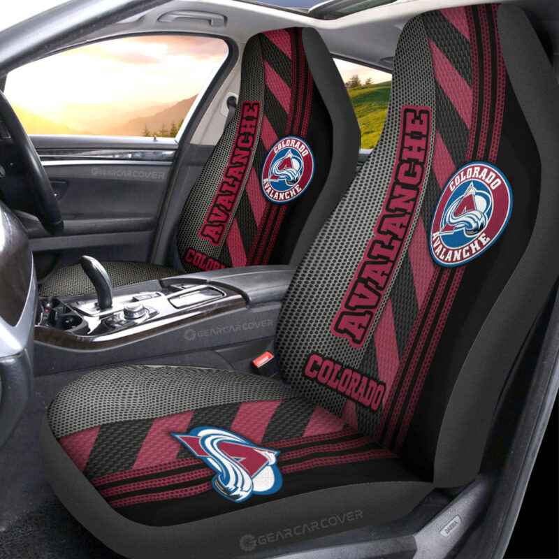 Colorado Avalanche Car Seat Covers Custom Car Accessories