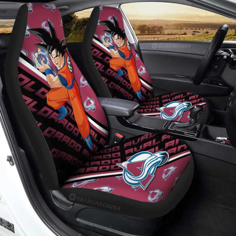 Colorado Avalanche Car Seat Covers Goku Car Decorations For Fans